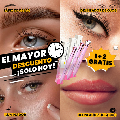 El Lápiz de maquillaje 4 en 1  más Vendido en España | 1 + 2 GRATIS