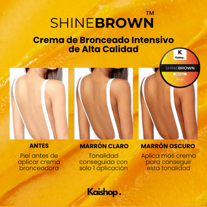 Crema de Bronceado Intensivo de Alta Calidad - SHINE BROWN™