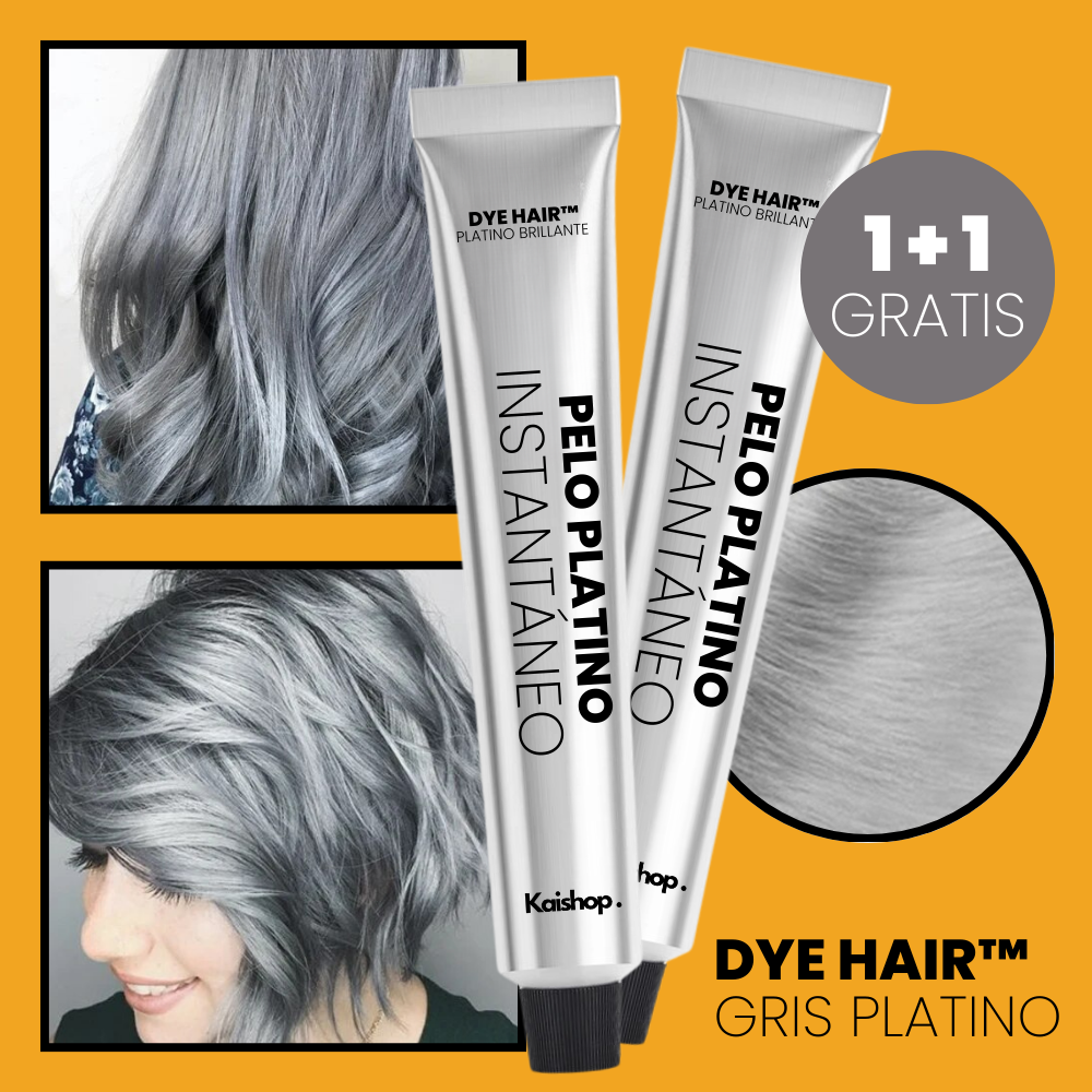1 + 1 GRATIS | Tendencia🔥 Tinte Gris DyeHair™ | Alta Calidad sin Dañar el Cabello