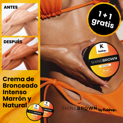 (1 + 1 GRATIS) Crema de Bronceado Intensivo de Alta Calidad SHINE BROWN™
