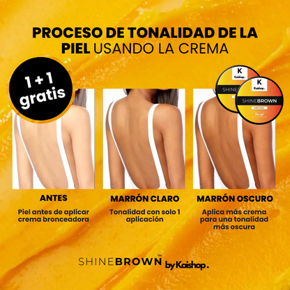 (1 + 1 GRATIS) Crema de Bronceado Intensivo de Alta Calidad SHINE BROWN™