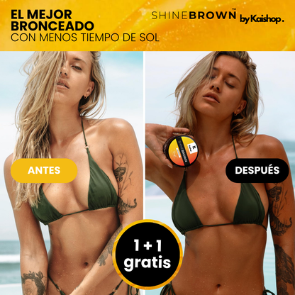 (1 + 1 GRATIS) Crema de Bronceado Intensivo de Alta Calidad SHINE BROWN™
