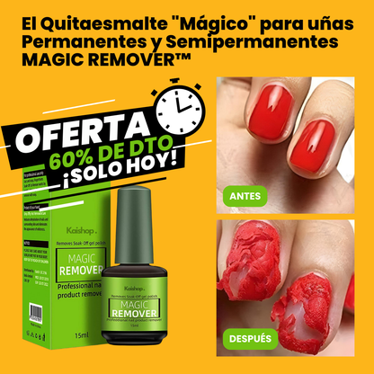 El Quitaesmalte "Mágico" para uñas Permanentes y Semipermanentes - Magic Remover