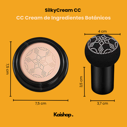 Base de maquillaje SilkyCream CC + Brocha de Regalo (1 + 2 GRATIS)