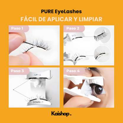 PURE EyeLashes  (1 + 1 GRATIS)- Pestañas MAGNÉTICAS REUTILIZABLES SIN PEGAMENTO