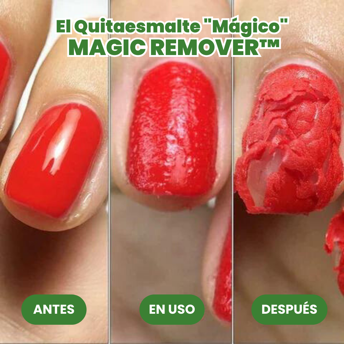 Quitaesmalte "Mágico" para uñas Permanentes y Semipermanentes | 1 + 1 GRATIS