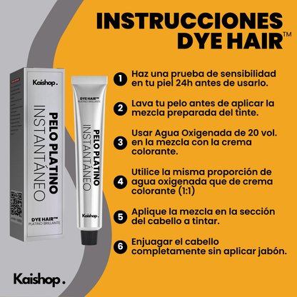 1 + 1 GRATIS | Tendencia🔥 Tinte Gris DyeHair™ | Alta Calidad sin Dañar el Cabello